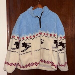 Cozy Apres Ski Fleece Pullover size XL